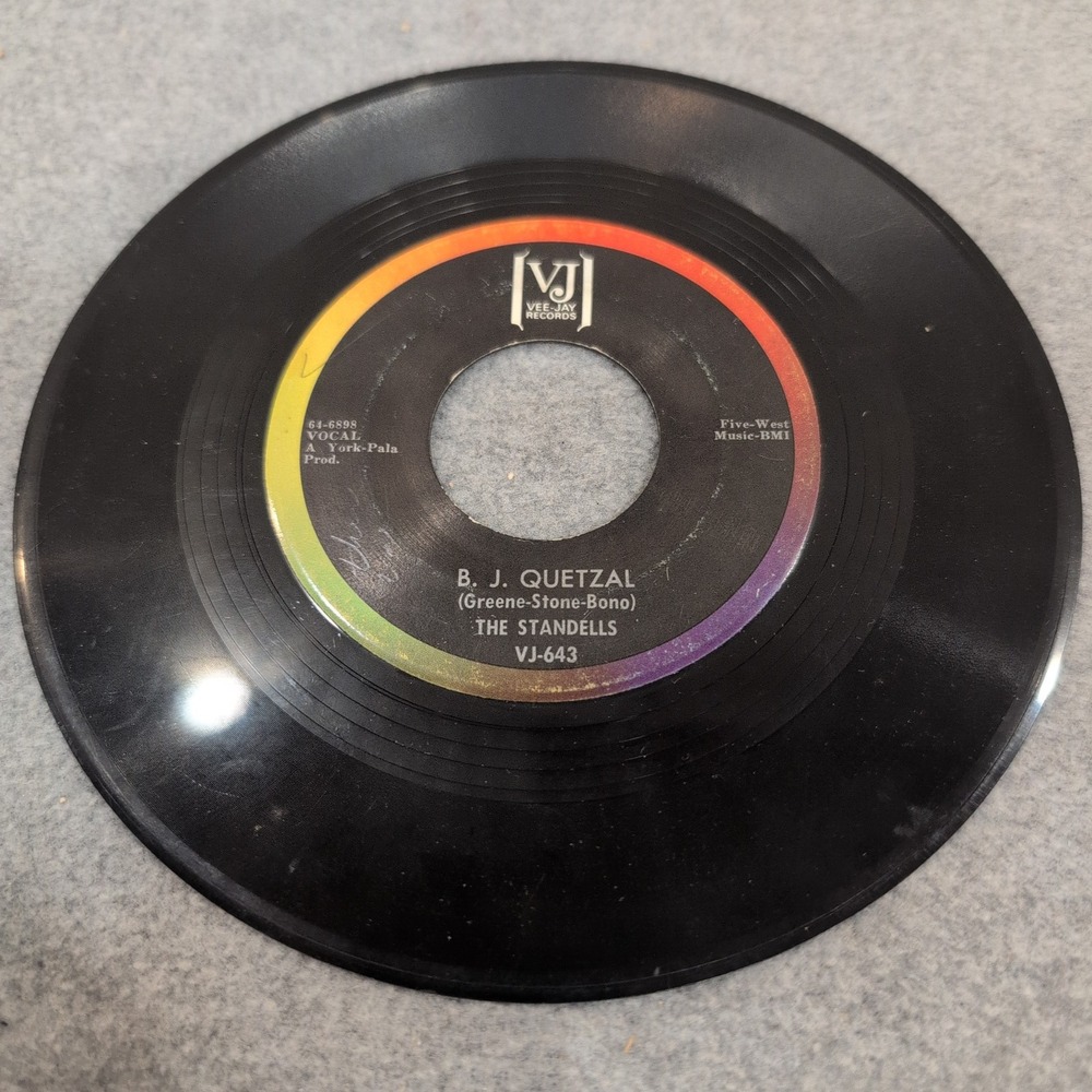 The Standells B. J. Quetzal / The Boy Next Door 45 RPM Vee-Jay Records VJ-643 - Picture 3 of 4